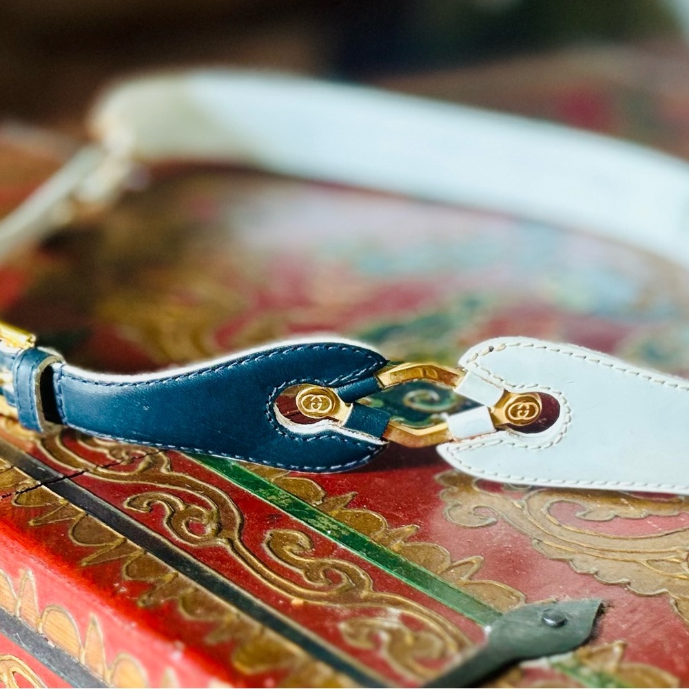 Rear 1970’s Gucci Italy Women’s Belt HARDWARE